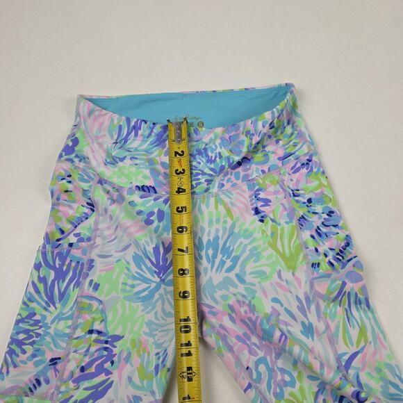 Lilly Pulitzer Luxletic Pants Womens Small Patterned Activewear Yoga Athletic - Picture 9 of 10